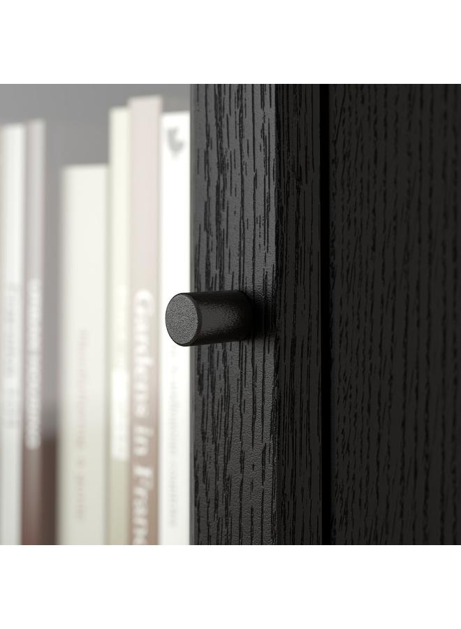 Zaboon Glass Door, Black Oak Effect, 40X35 Cm - Image 2