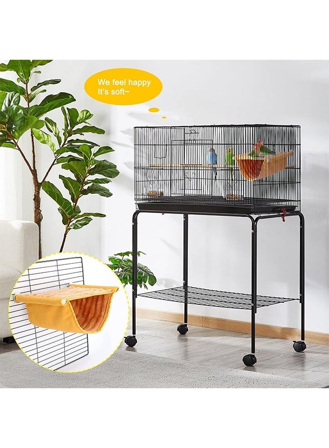 Bird Nest House, Bird House Hammock, Parrot, Yellow, Plush - Image 4