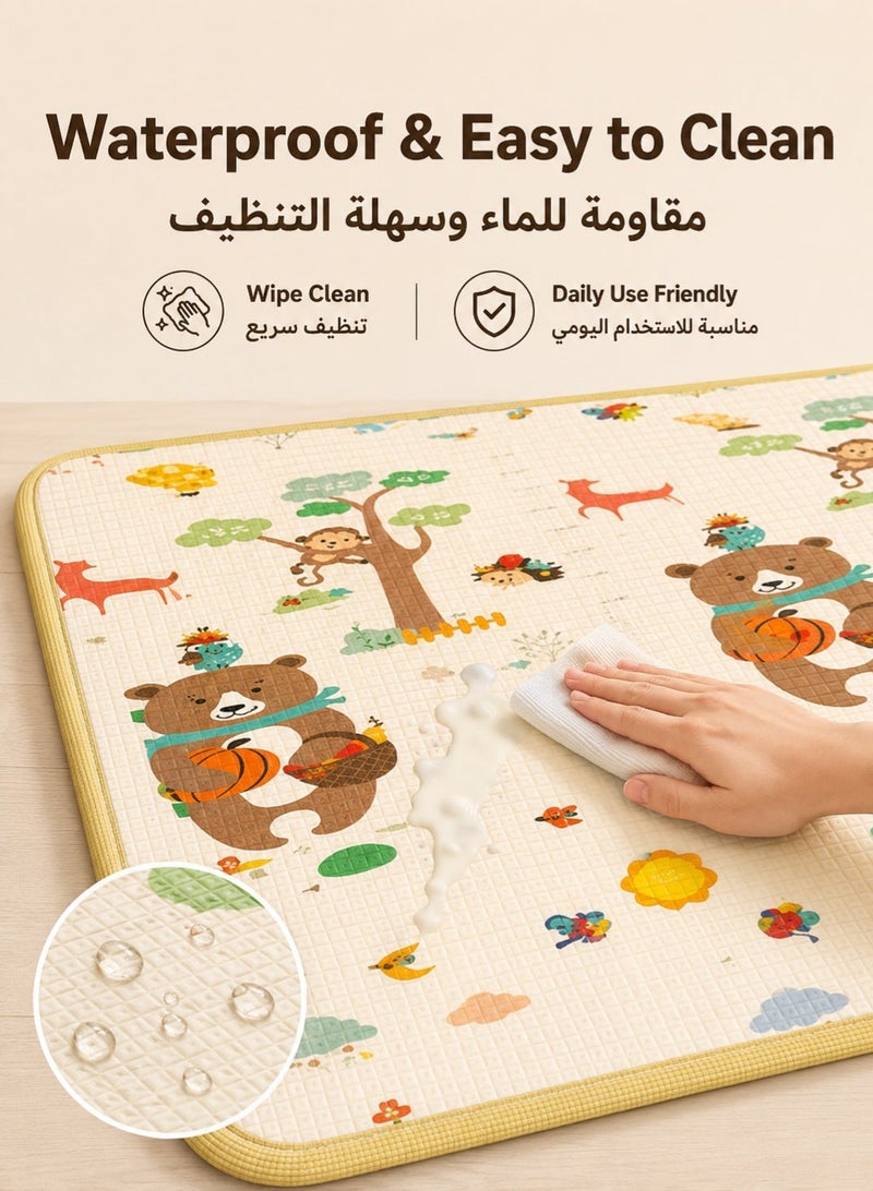 RUIYADA Crawling mat for children non-toxic and odorless crawling mat thickened baby home living room baby cartoon foam mat can be placed inside the child fence - Image 3