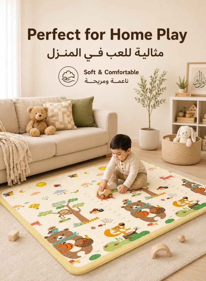 RUIYADA Crawling mat for children non-toxic and odorless crawling mat thickened baby home living room baby cartoon foam mat can be placed inside the child fence - Image 4