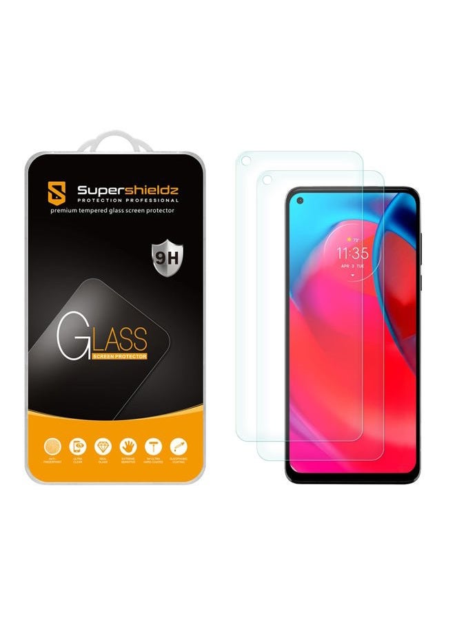 Supershieldz (2 Pack) Designed for Motorola Moto G Stylus 5G (5G Version Only) Tempered Glass Screen Protector, Anti Scratch, Bubble Free - Image 1
