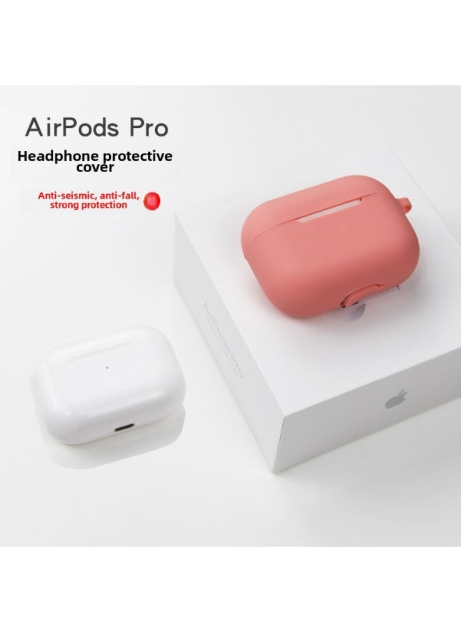 Generic - Airpods Pro Headphone Case For Apple 3 Generation Bluetooth Headset Silicone Protective Case Airpods Protective Case-Colour:Dark Grey-Applicable Model:Airpods Pro - Image 1