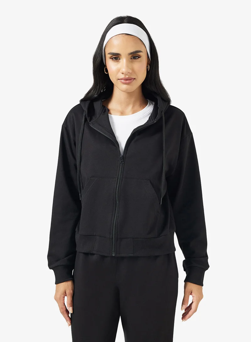 Ginger Basics Cotton Essential Zip Thru Hoodie