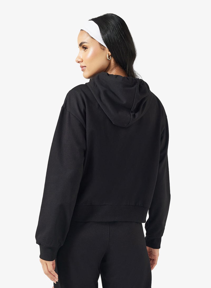 Ginger Basics Cotton Essential Zip Thru Hoodie - Image 2