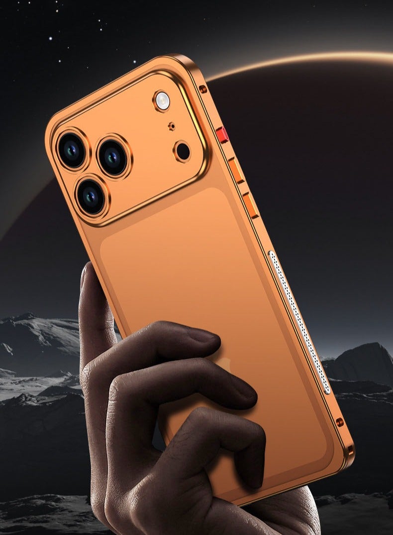 general Luxury  Metal Frame Bumper Phone Case For iPhone 17 Pro Max  Aluminum Alloy Armor Detachable Buckle Shockproof Cover - Image 3