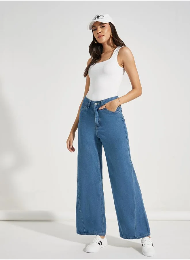 ستايلي Solid Knit Sleeveless Square Neck Bodysuit
