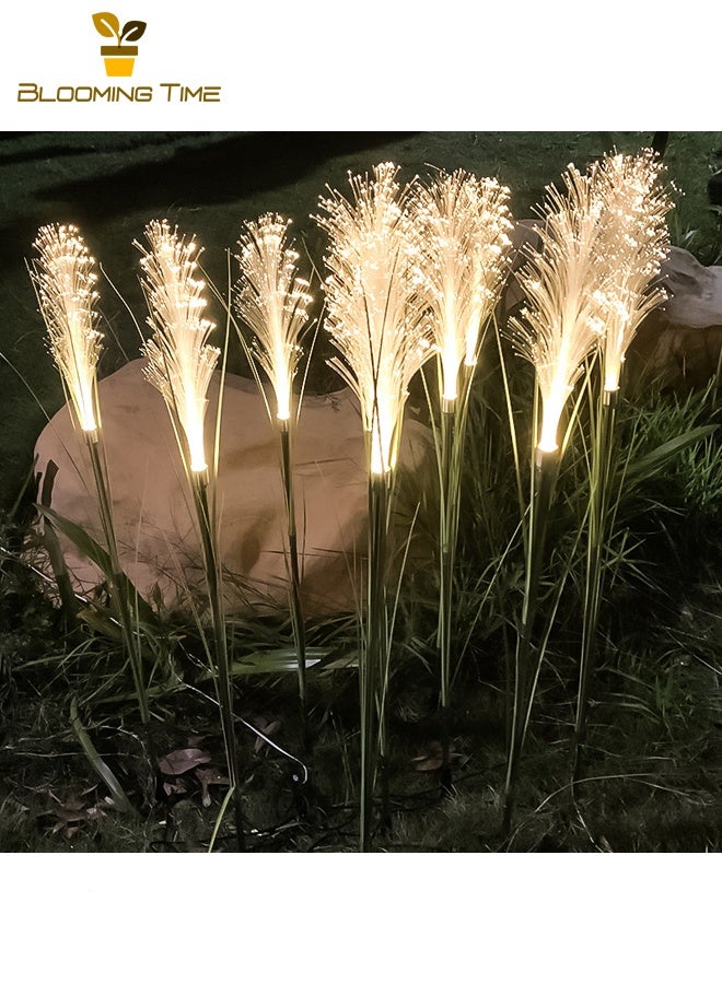 BLOOMING TIME Two Solar Fiber Optic Reed Lights, LED Ground Plug-In Lights, Outdoor Waterproof Dogtail Grass Lights, Simulation Reed Landscape Garden Decoration Lights, Puwei Lights - Image 5