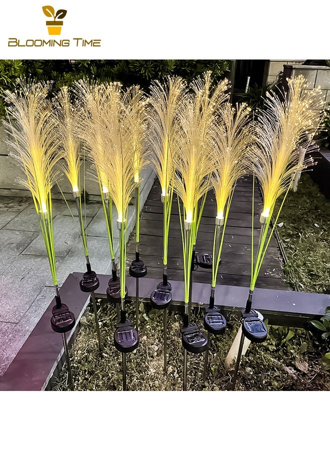 BLOOMING TIME Two Solar Fiber Optic Reed Lights, LED Ground Plug-In Lights, Outdoor Waterproof Dogtail Grass Lights, Simulation Reed Landscape Garden Decoration Lights, Puwei Lights - Image 4