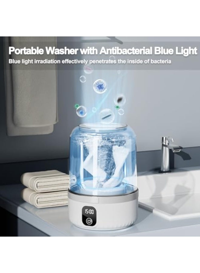 Arabest Underwear Washing Machine, Upgrade 1.5L Mini Portable Washing Machine Rechargeable Underwear Washer Deep Cleans Small Clothes for Apartment, Dorm, RV, Travel & Hotel Use - Image 4
