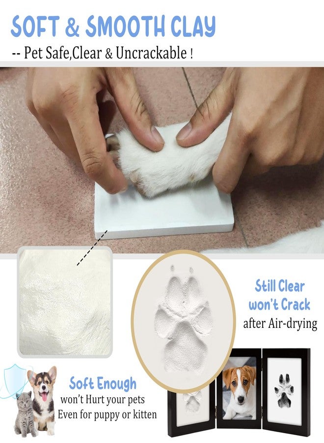 MYPAWLETS Ink&Clay Paw Print Kit Keepsake,Inkless Ink Pad & Soft Clay for Dogs/Cats Paw Prints,Pet Paw Print Impression Kit,Paw Print Stamp Pad for Dogs or Cats,DIY Gifts for Pet Owners-Black - Image 4