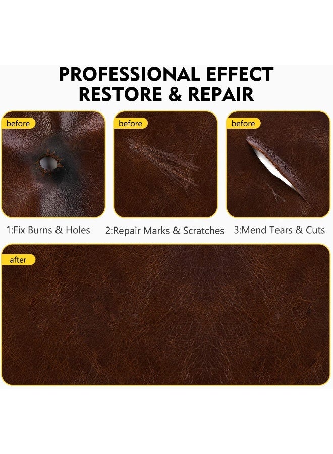 Magicfly Vinyl and Leather Repair Kit, 10 Colors Vinyl Repair Kit for Furniture, Sofa, Jacket, Boat Seat, Leather Repair Kit for Couches, Car Seat to Restore Any Material - Image 3