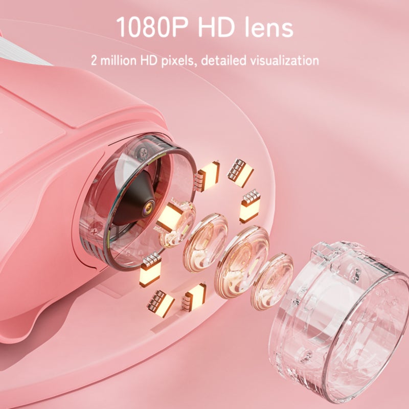 Handheld Pocket Kids Microscope 1000x Magnification 2.4-Inch Screen Science Education Toy Christmas Birthday Gift for Boys Girls - Image 4