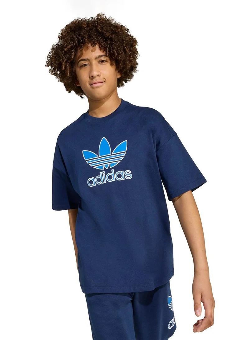 adidas تي شيرت أوريجينالز أزرق للأطفال