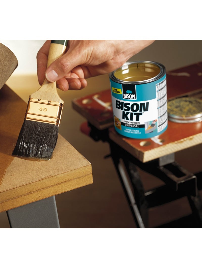 Bison Bison Kit Contact Adhesive 650 ml, the famous, super strong, universal & heavy duty liquid glue,  Bonds easy, Instantly and Permanently flexible, , Made in Holland, heat resistant  - Image 3