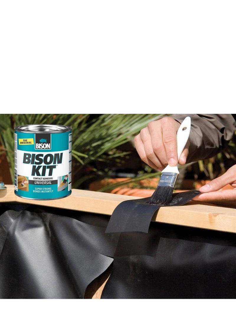 Bison Bison Kit Contact Adhesive 650 ml, the famous, super strong, universal & heavy duty liquid glue,  Bonds easy, Instantly and Permanently flexible, , Made in Holland, heat resistant  - Image 2