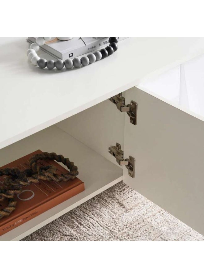 Pan Home Abiyat Coffee Table with Storage - White - Image 3