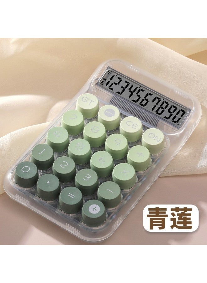 New High-value Mechanical Keyboard Calculator 12-digit Large Screen Portable Computer For Student Exam