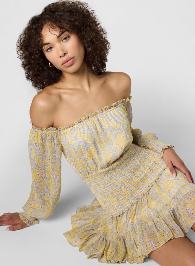 Likely Women's Mini Indica Dress, Green Tea Multi, 8 - Image 2