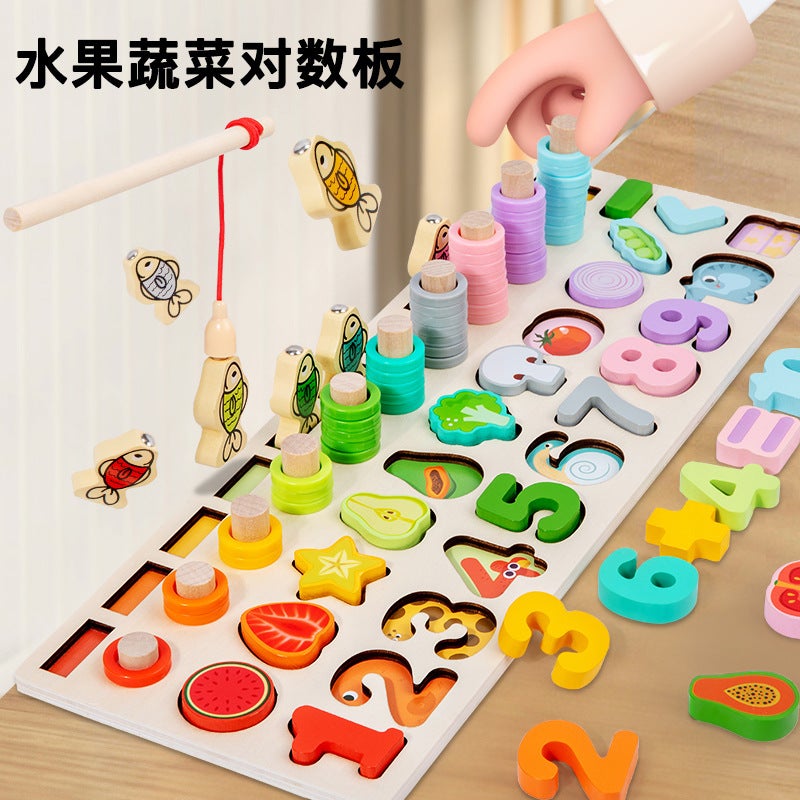 Selling Children'S Magnetic Fishing Toys Educational Development Several Letters Assembled Puzzle Building Blocks Early Education Boys And Girls - Image 5