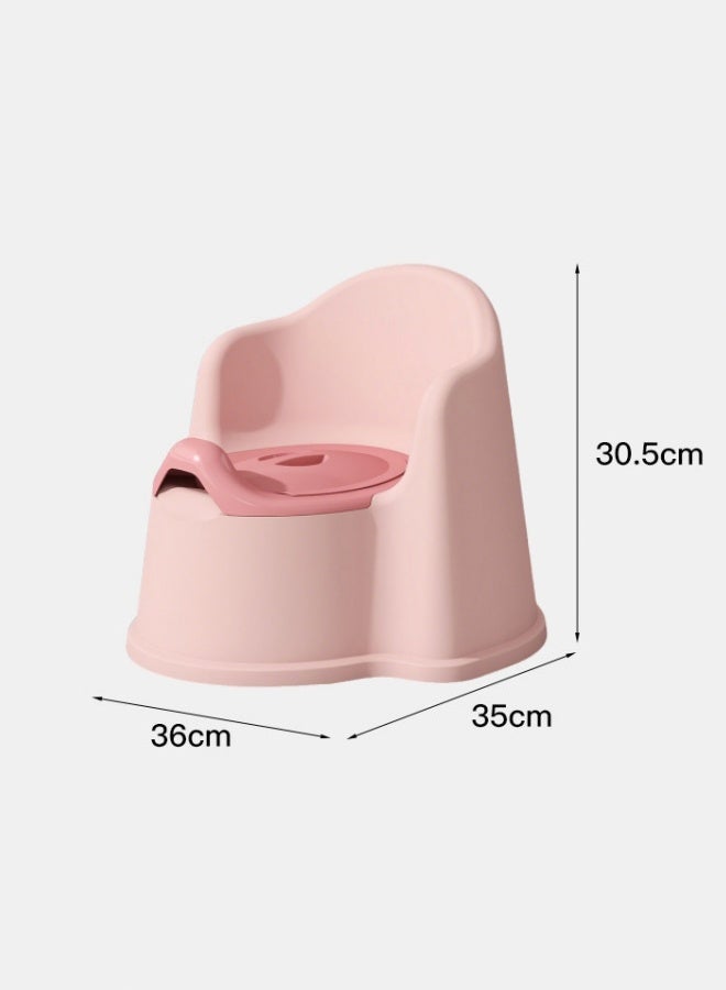 oldlaiben Baby Potty Seat, Baby Potty Chair Toddler Potty Training Toilet with Removable Potty Pot & Backrest & Lid & Splash Guard, Mini Potty Kids Toilet Training Seat Baby Toilet Kid Size Potty Travel Potty Toilet (Pink) - Image 2