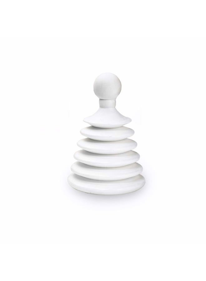 Master Plunger Mighty Tiny Plunger Designed for Bathroom/Kitchen Sinks, Perfect for RV's. Unclogs Fast & Easy (Patent Pending), White - Image 1