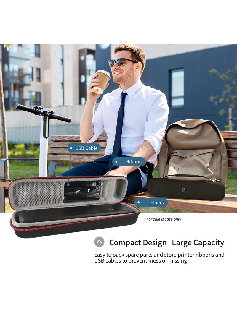 HPRT HPRT Hard EVA Storage Case MT800 MT800Q Mobile A4 Thermal Printer, Portable Printer Carry Case, Black Compact and Lightweight, Waterproof and Shock Proof  - Image 3