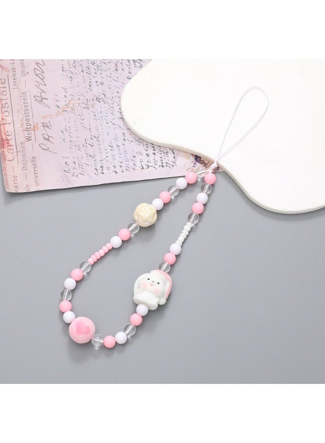 NIBEMINENT Phone Charm/ Chain Strap for Women Girls, Cute Cartoon Cell Phone Case Lanyard Wrist Strap