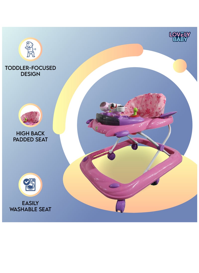Lovely Baby Lovely Baby Walker BW10 Pink  - Image 1