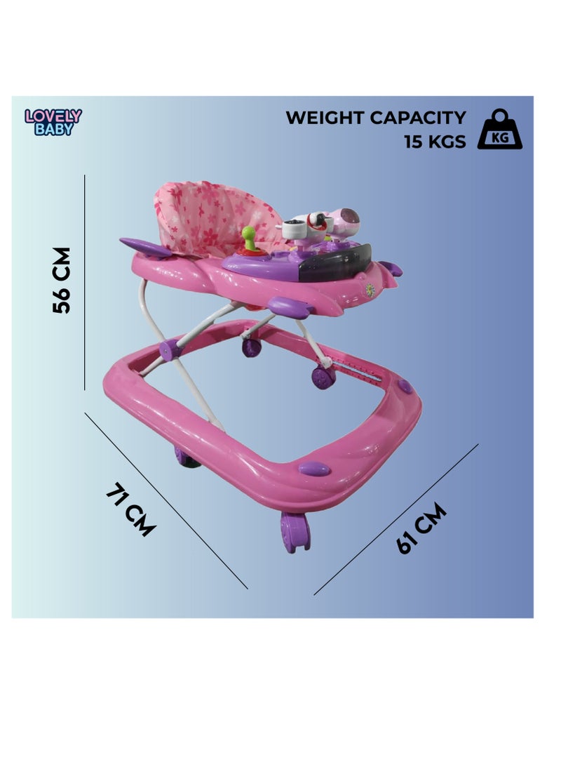 Lovely Baby Lovely Baby Walker BW10 Pink  - Image 4