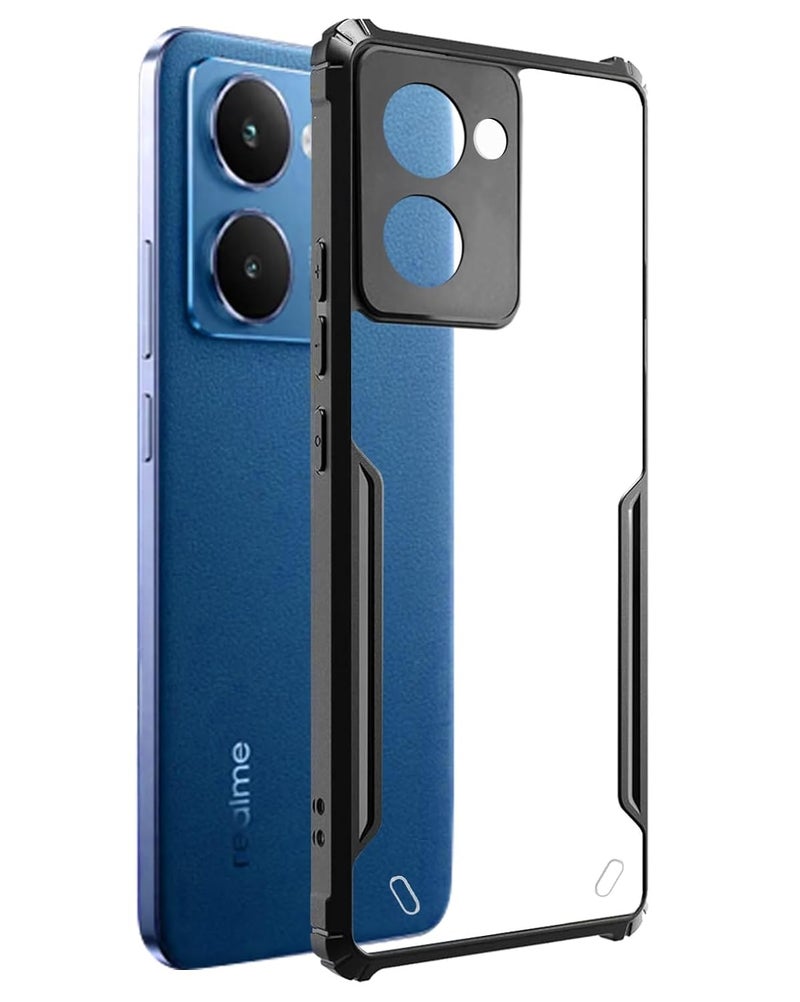 SPAZY CASE غطاء خلفي ® Realme P3 Ultra 5G | غطاء صلب شفاف من الكريستال مع حافة TPU، غطاء حماية ضد السقوط لـ Realme P3 Ultra 5G - Image 1