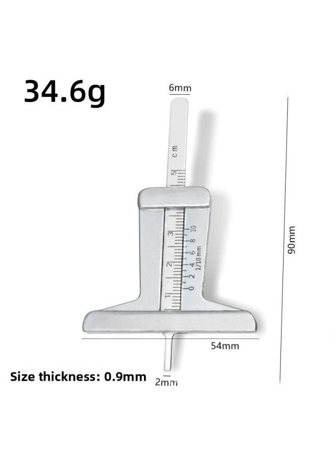 Durable Inspection Station Special Tire Tread Measurement Depth Ruler Tire Ruler Tread Ruler Vernier Caliper 