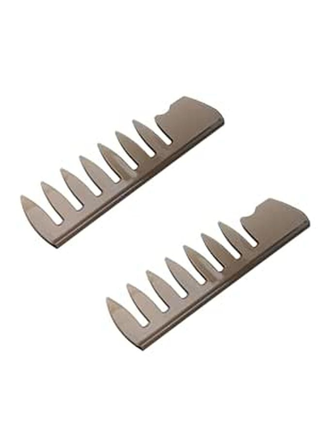 2Pcs Wide Tooth Plastic Hair Combs For Men Barber And Home Use Hairdressing Set - Image 1