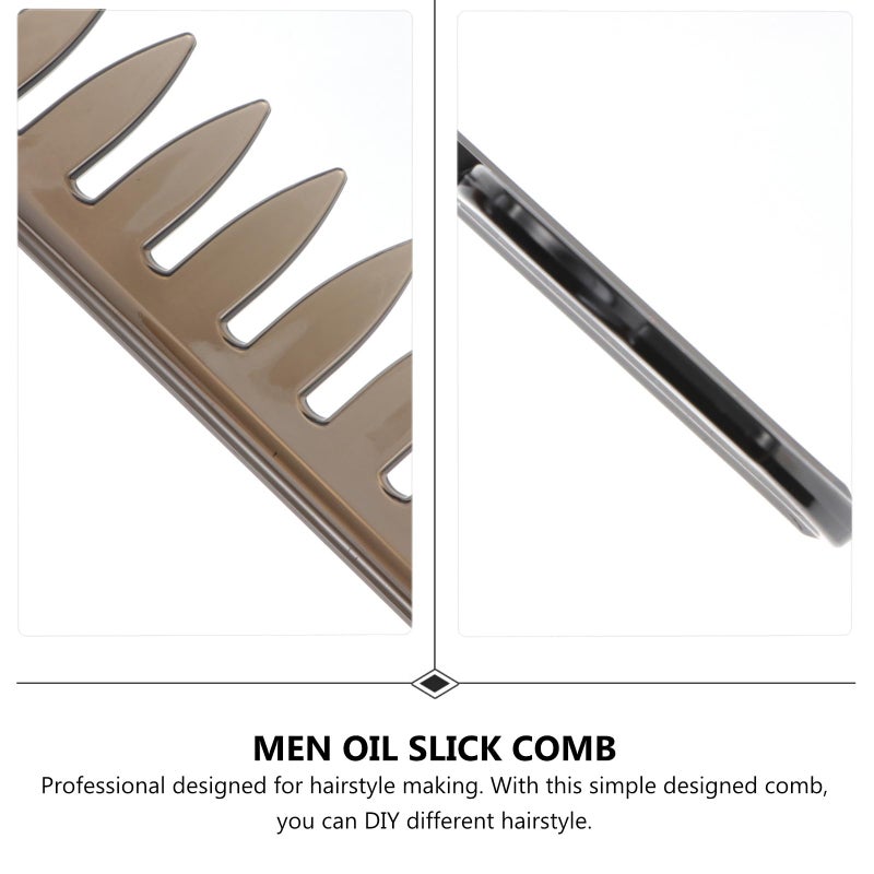 2Pcs Wide Tooth Plastic Hair Combs For Men Barber And Home Use Hairdressing Set - Image 4