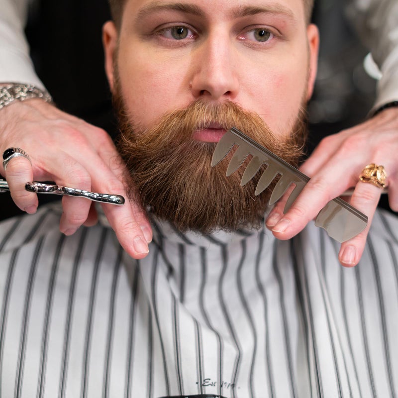 2Pcs Wide Tooth Plastic Hair Combs For Men Barber And Home Use Hairdressing Set - Image 5