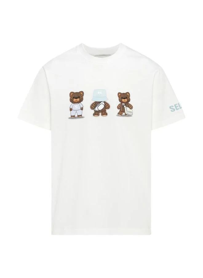Selene Unisex - Bear Graphic Short Sleeve T-Shirt