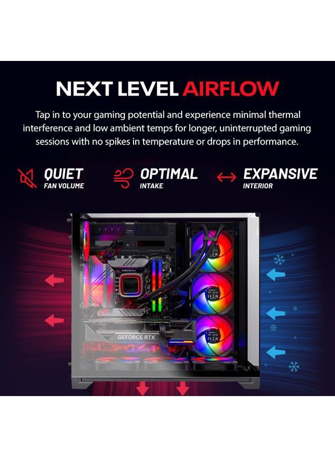 Skytech Gaming O11 Vision Desktop PC, Ryzen 7 9800X3D 4.7 GHz (5.2 GHz), AMD RX 9070XT 16GB, 2TB Gen4 NVMe SSD, 32GB DDR5 RAM 6000 RGB, 850W Gold ATX 3 PSU, 360mm ARGB AIO, Wi-Fi, Win 11 Black - Image 4