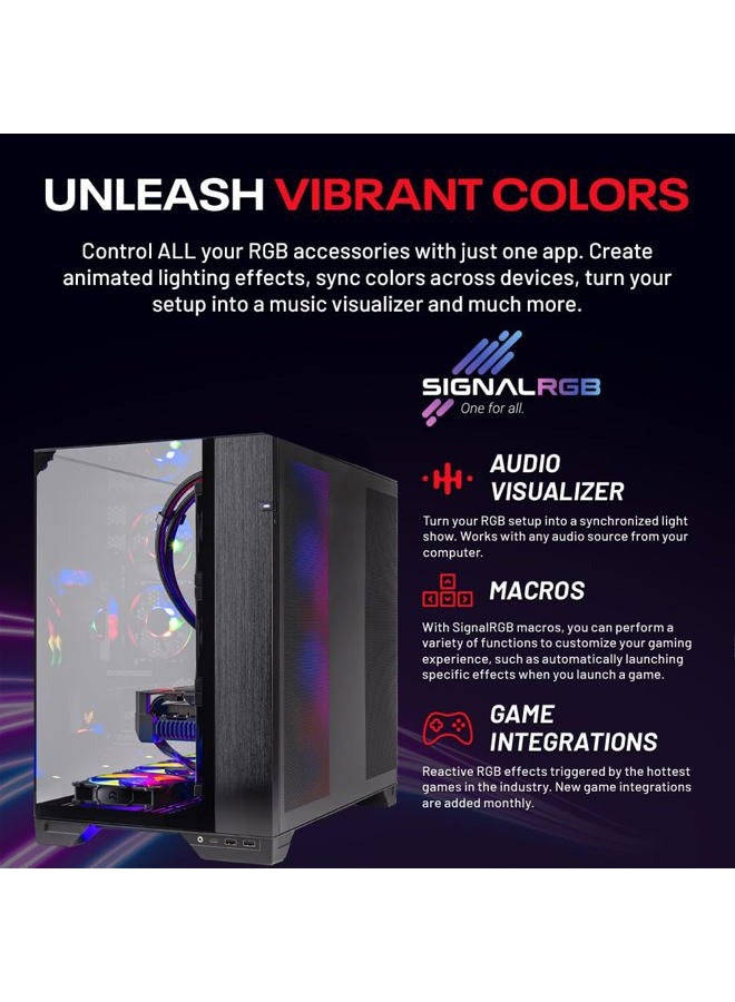 Skytech Gaming O11 Vision Desktop PC, Ryzen 7 9800X3D 4.7 GHz (5.2 GHz), AMD RX 9070XT 16GB, 2TB Gen4 NVMe SSD, 32GB DDR5 RAM 6000 RGB, 850W Gold ATX 3 PSU, 360mm ARGB AIO, Wi-Fi, Win 11 Black - Image 3
