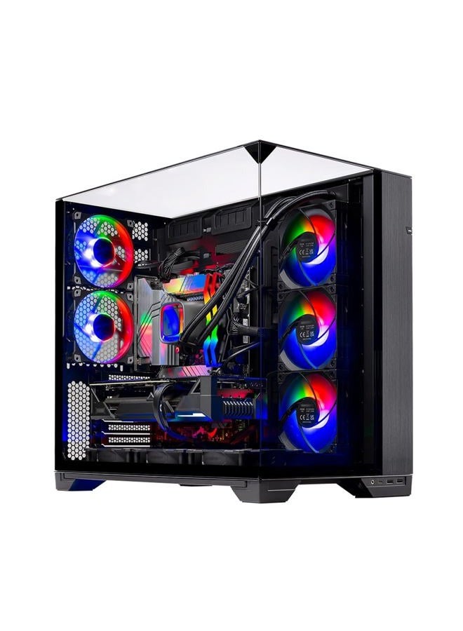 Skytech Gaming O11 Vision Desktop PC, Ryzen 7 9800X3D 4.7 GHz (5.2 GHz), AMD RX 9070XT 16GB, 2TB Gen4 NVMe SSD, 32GB DDR5 RAM 6000 RGB, 850W Gold ATX 3 PSU, 360mm ARGB AIO, Wi-Fi, Win 11 Black - Image 1