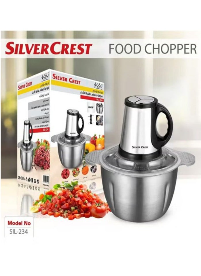 SILVER CREST Silver Crest SIL-234 Electric Grinder - Meat and Vegetable Grinder, 6 Stainless  - Image 1