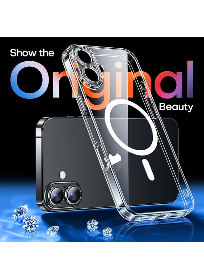 O Ozone Magnetic Case For iPhone 17 [Compatible with MagSafe ] Shockproof Military-Grade Protection, Classic Hybrid Phone Case -Clear - Image 3
