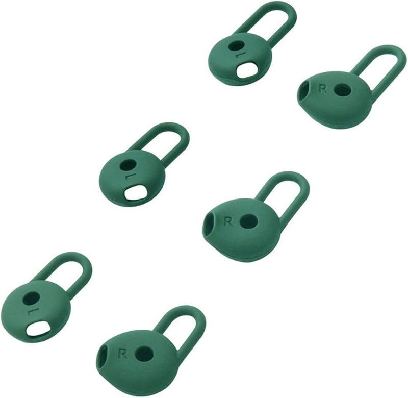 Green Soft Silicone Eartips Replacement For Edition Wireless Earphones - Image 1