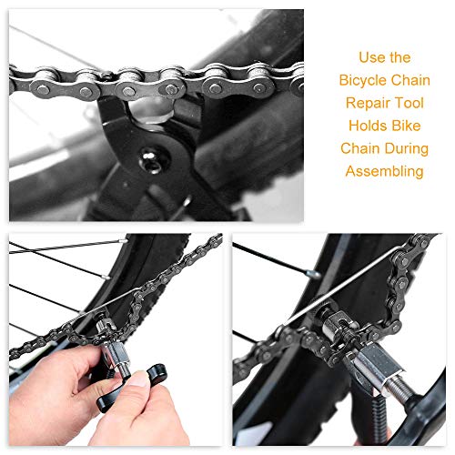 WOTOW Bicycle Chain Repair Tool Kit, Cycling Bike Master Link Pliers Remover & Chain Breaker Splitter Cutter & Chain Wear Indicator Checker & Reusable Missing Connector for 6/7/8/9/10 Speed Chain - Image 3