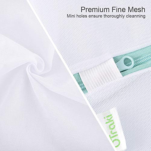 OTraki Mesh Laundry Bag for Delicates 2 Pack Garment Wash Bag 24 x 32 inch Zippered Large Washing Machine Bags for Sweater Dirty Clothes Washer Dryer Net Protector Travel College Dorm Organizer - Image 2