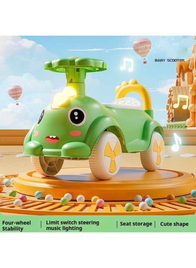 Baby Kids Ride on Car with Lights, Music, Backrest, Storage Space , Safe&Durable Baby Car,Kids Push Car for Baby - Image 1