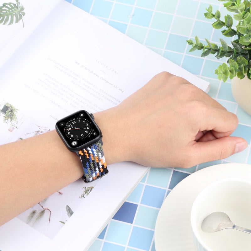 erorex Nylon Braid Strap Watch Band For Apple Watch Ultra 49Mm&Watch Ultra 2 49Mm / Series 9&8&7 45Mm / Se 3&Se 2&6&Se&5&4 44Mm / 3&2&1 42Mm(39) - Image 4