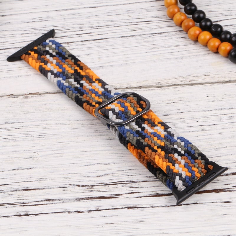 erorex Nylon Braid Strap Watch Band For Apple Watch Ultra 49Mm&Watch Ultra 2 49Mm / Series 9&8&7 45Mm / Se 3&Se 2&6&Se&5&4 44Mm / 3&2&1 42Mm(39) - Image 2