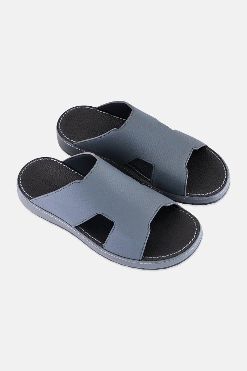 English Laundry Men Slip On Arabic Sandals, Grey - Image 2