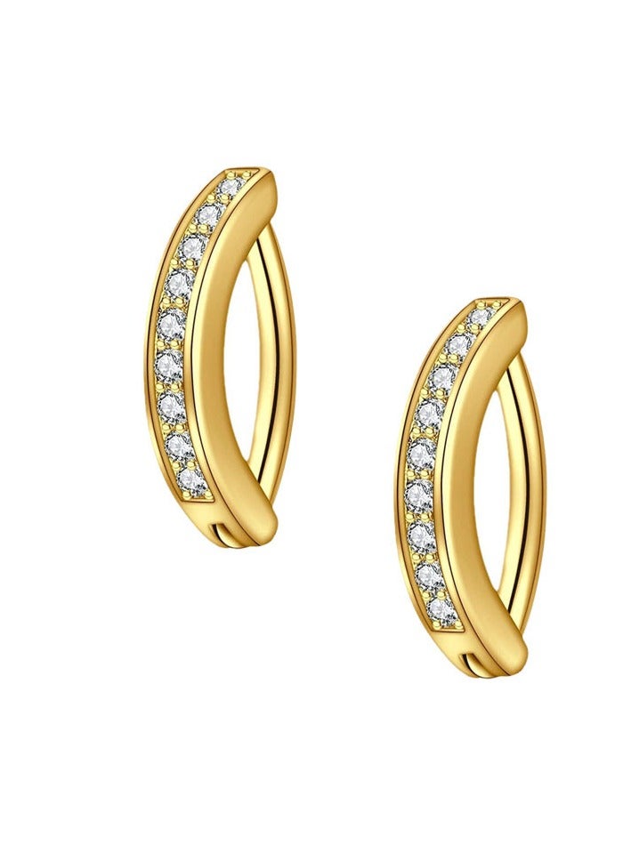 5 قطعة مجموعة من حلقات السبيل الفولاذية الماسية المزخرفة بال rhinestone ذهبية اللون، حلقة بطن بوهيمية أنيقة نمط بطن الفرجination combiation رائعة زirconia اكسسوارات الثقب للنساء والفتيات  (ترجمة من العناوين إلى العربية)  - Image 5