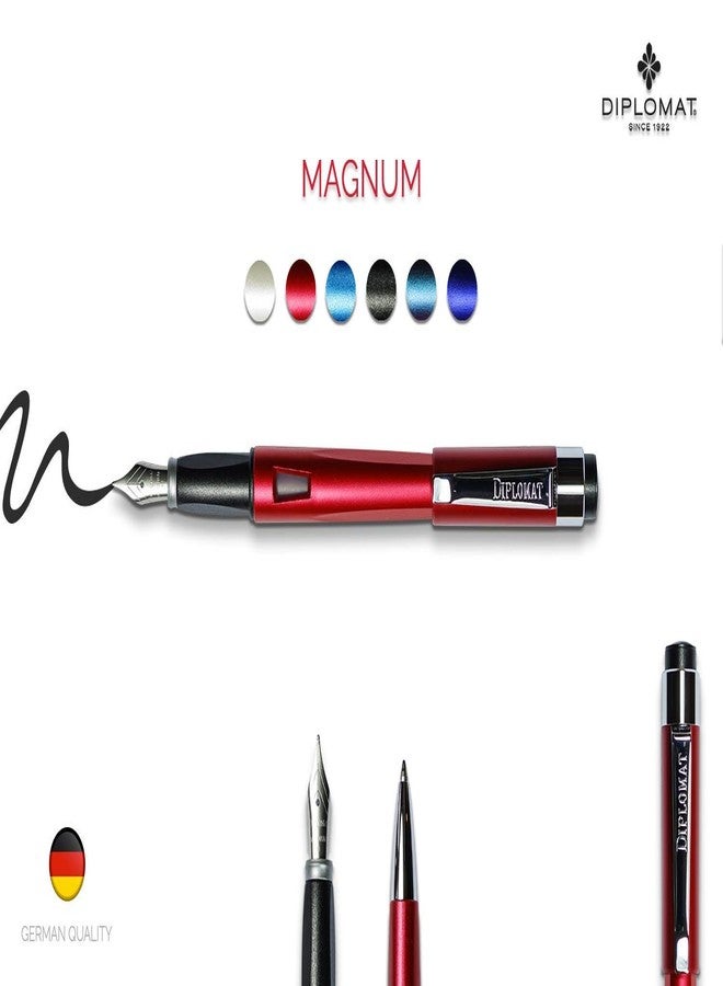 Diplomat Magnum Burned Red Fountain Pen (M) - Image 2