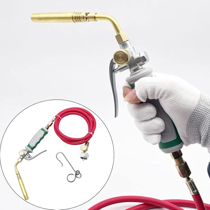 كلاراكو شعلة لحام غاز احترافية تعمل بغاز البروبان، مزودة بخرطوم بطول 1.6 متر، مثالية للحام والتسخين، وللشواء. - Image 5